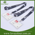 Fashion polyester custom lanyards with plastic pocket